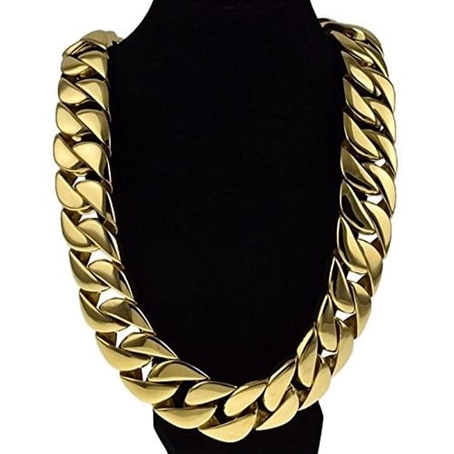 Prong Cuban Long Link Choker -Gold