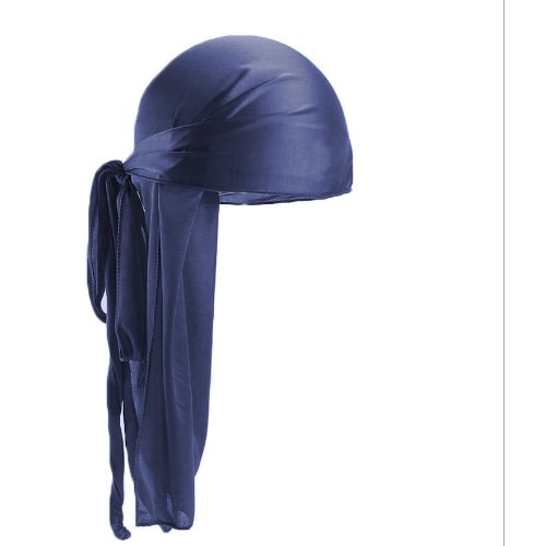 Silk Plain Durag- Navy Blue
