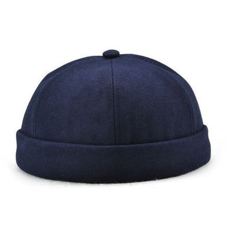 Skullcap Retro Sailor Cap - Warm Rolled Cuff Bucket Cap