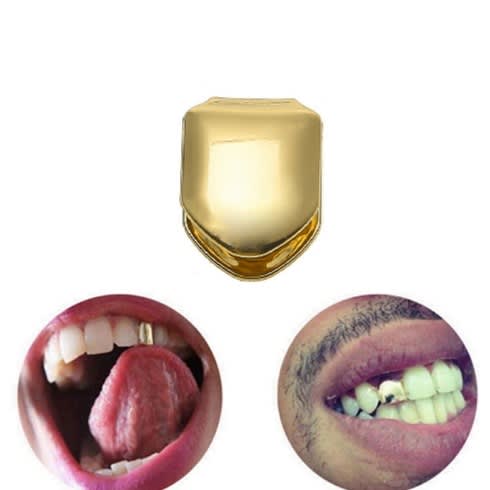 Single Gold Teeth Grillz