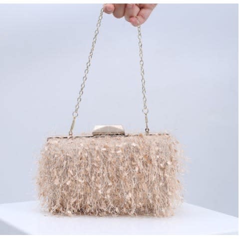Women's Tassel Clutch Purse Evening Bag