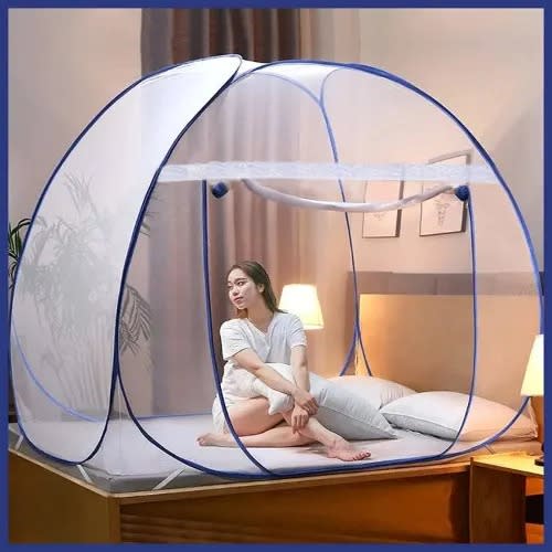 Foldable Mosquito Net Tent - 7ft X 7ft Master Bed