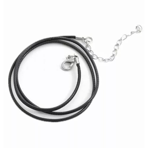 Black Choker Leather Necklace