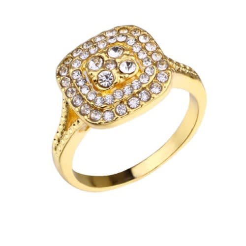 Engagement Ring For Women + Ring Box -gold