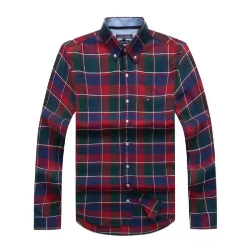 Men's Checkered Plaid Oxford Shirt