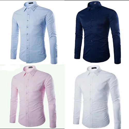 4 In 1 Men's Multicolor Long Sleeve Shirts