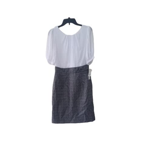 Women's Dress - Ash And White