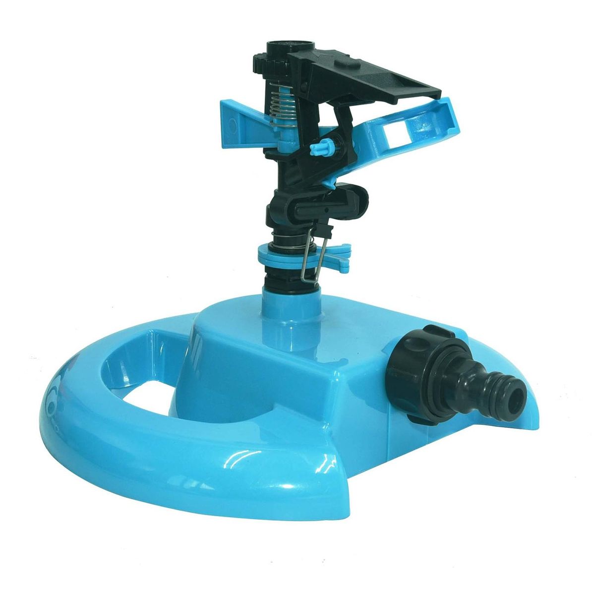 Yard Irrigation System 360-degree Rotating Lawn Sprinkler for Yard Blue