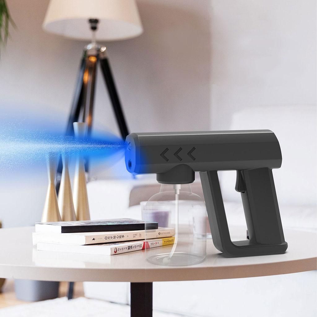 Portable Disinfectant Nano Sprayer Gun Cordless For Office Black