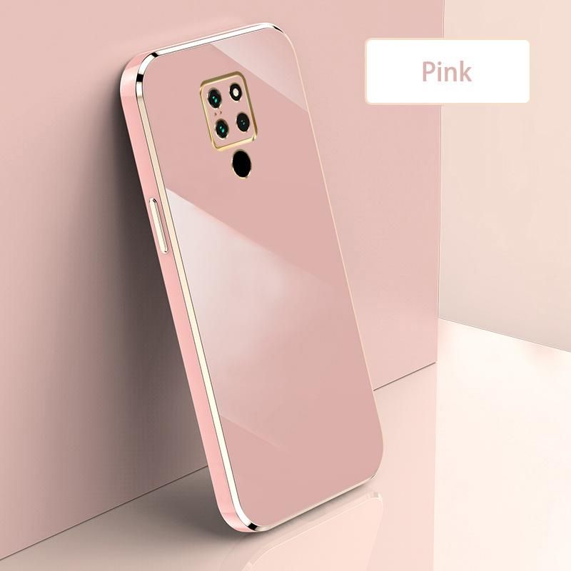 Ultra Thin Plating Phone Case for Huawei Mate 20 Lens Protection soft Phone Back Cover-Pink