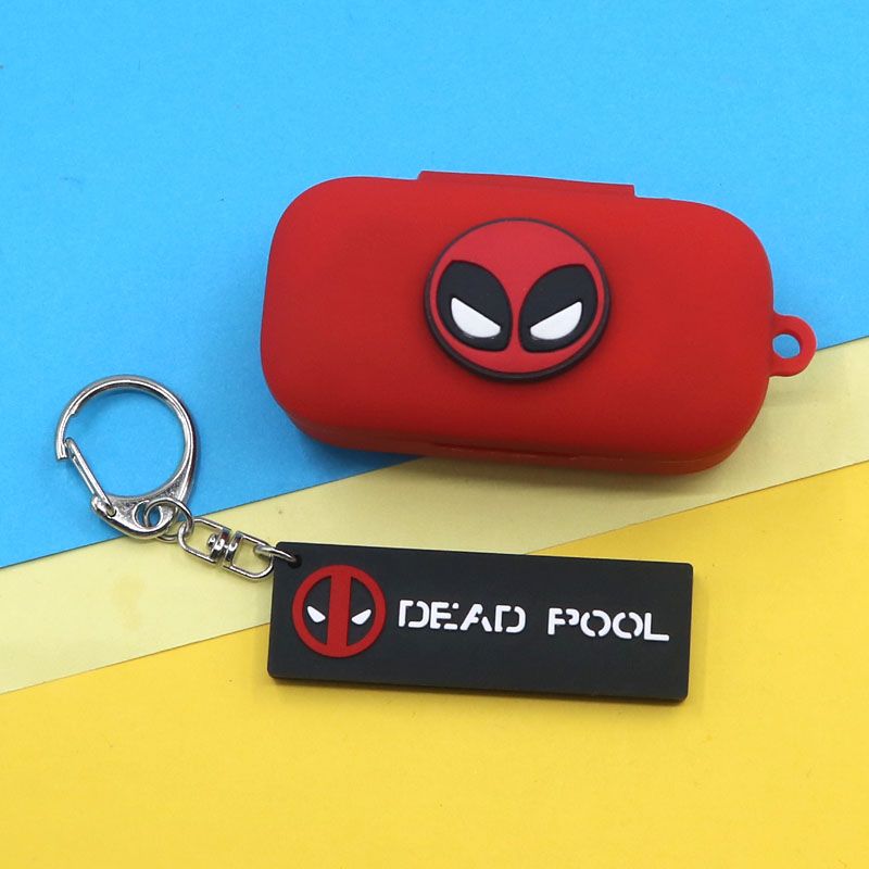 Cartoon Batman Spiderman Iroman Silicone Case For T5 Wireless Bluetooth Headset Portable Protective Cover With Keyring
