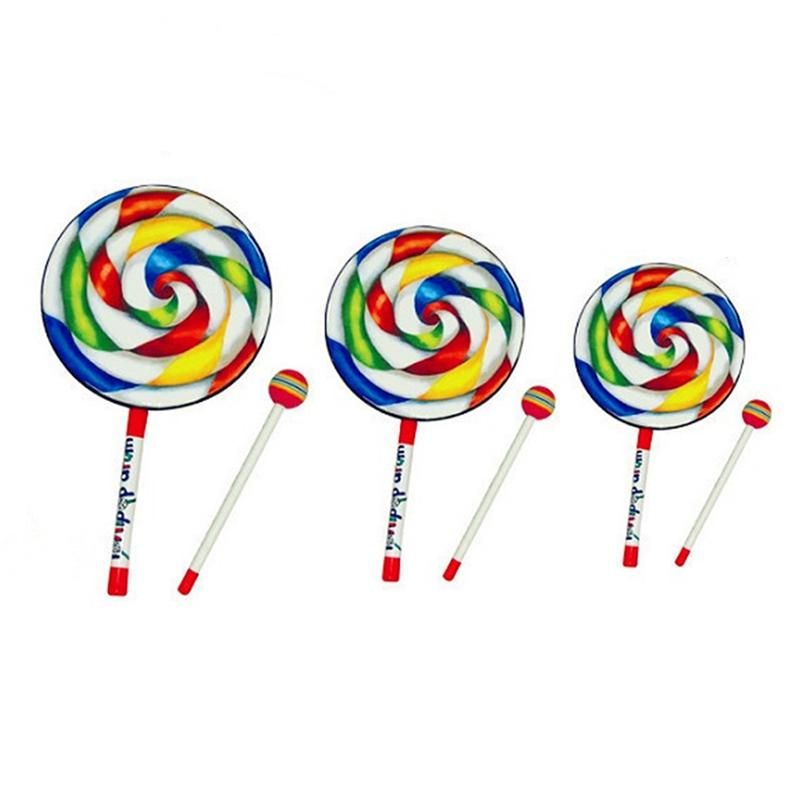 Orff Instruments Lollipop Drums 6/8/10 Inch Th