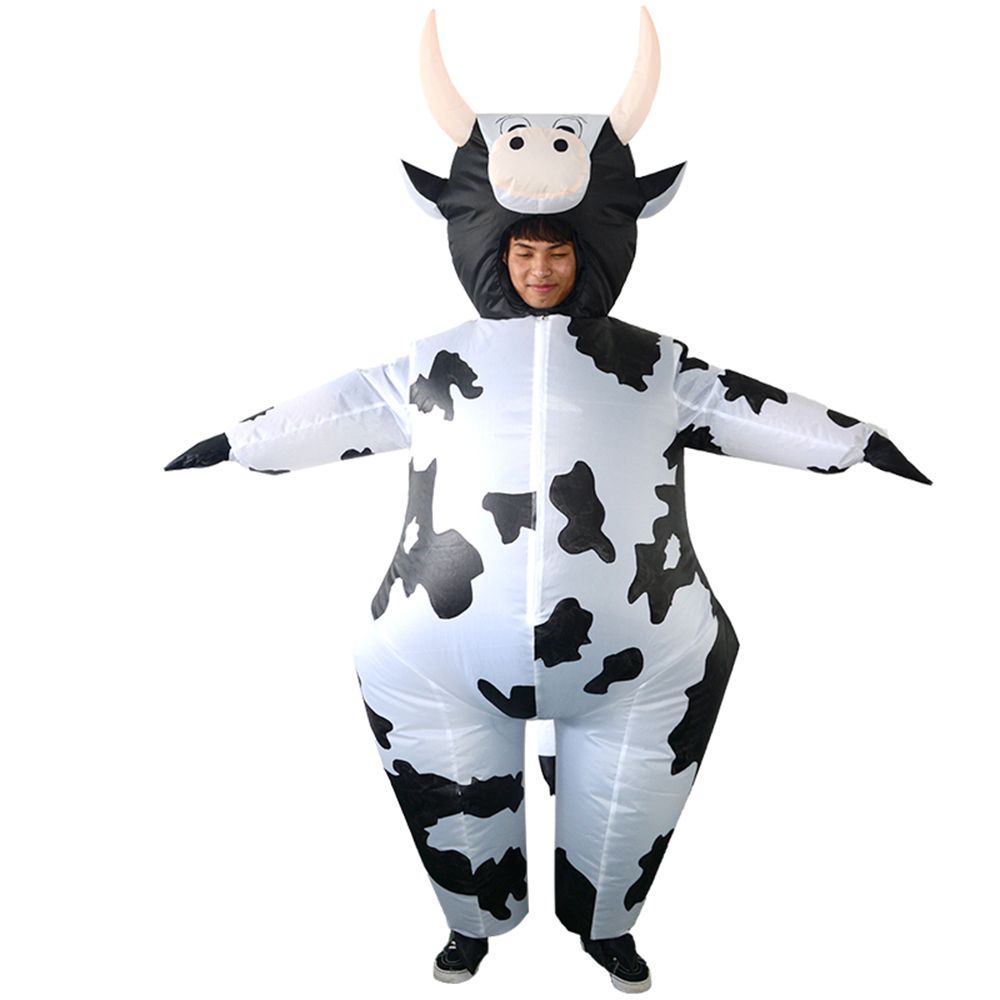Adults Cow Inflatable Costume Props Blow Up Inflatable Fancy