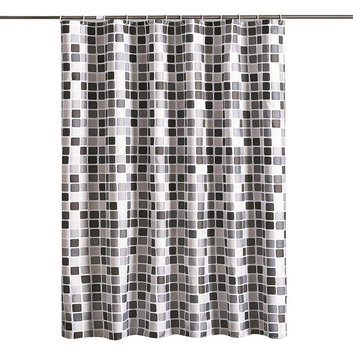1pc Waterproof Shower Curtain Geometric Printed Bath Curtains Mosaic Pattern Polyester Cloth Bathroom Accessories