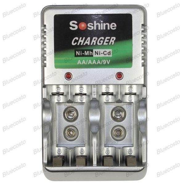 Standard Quick Charger For AA/AAA/9V Ni-Mh/Ni-Cd US Plug