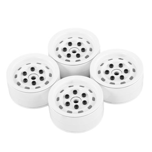 4p S AX-618 1.9in H   Wheel Hub Rim Set For 1/10 R   Rawler  Ar-white