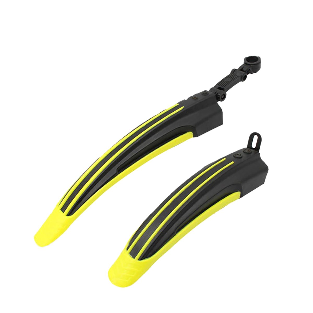 2Pcs Bicycle Cycling Front Rear Mudguard-Fluorescent Yellow