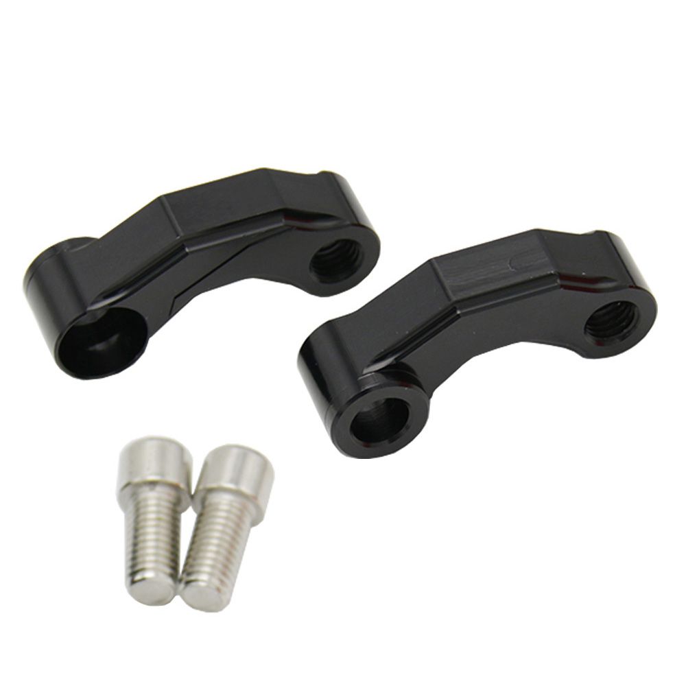 Motorcycle Mirror Riser Extender Adaptor Handlebar Mount