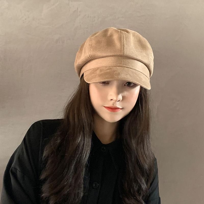 BlaWool Women Designer Hat Retro Artist er Hat Women Octagonal sboy Cap Retro Autumn Winter Wool Hat Female Beret Hat