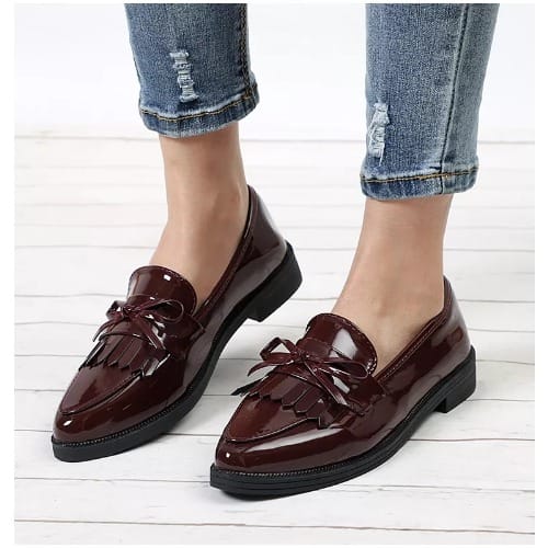 Women's Loafers - Wine
