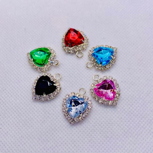 Heart Pendant - 6pcs