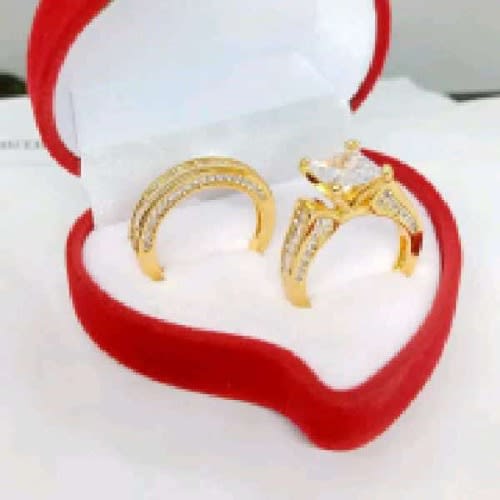 Fashion Front Red Engagement Ring