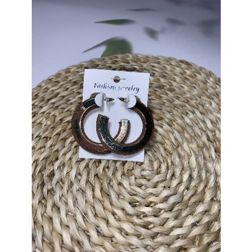 C-section Chocolate Earrings