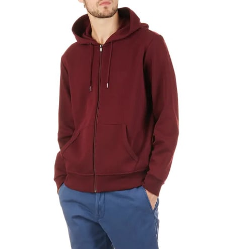Men's Wine Hoodie Jacket