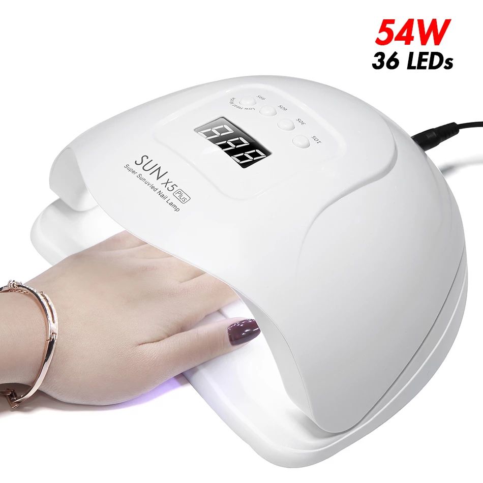 SUN5XPlus UV LED Lamp For Nails Dryer 54W Ice Lamp For Manicure Gels Nail Lamp Drying Lamp For Gels Varnish