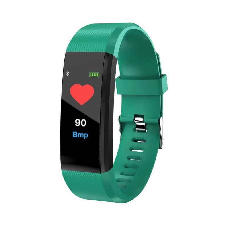 115Plus Smart Let Sports Pedometer Watch Fitness Running Walking Tracker Heart Rate Pedometer Smart Band For IOS Android