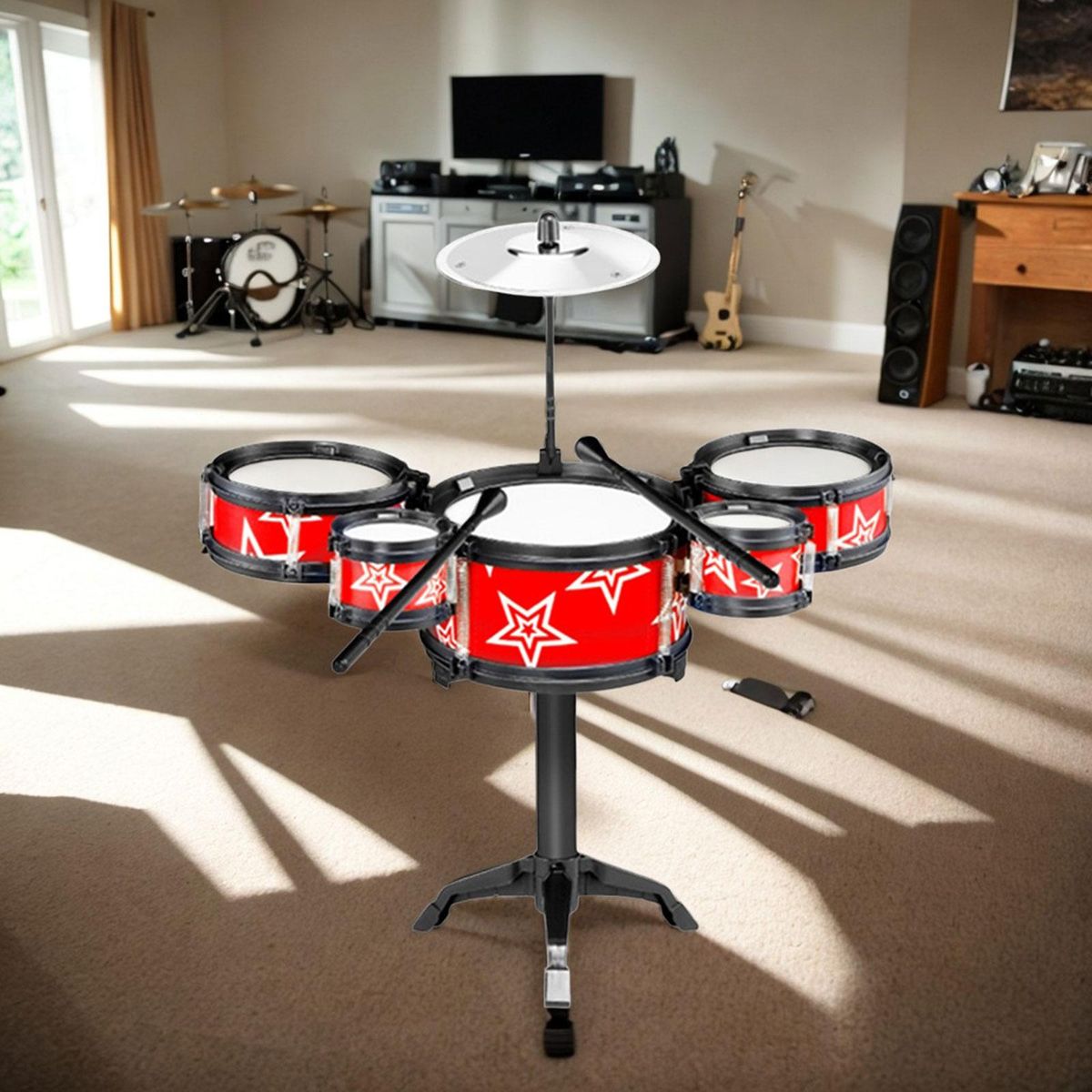 Simulation Kids Drum Toys Playset Jazz Drum Musical Toys