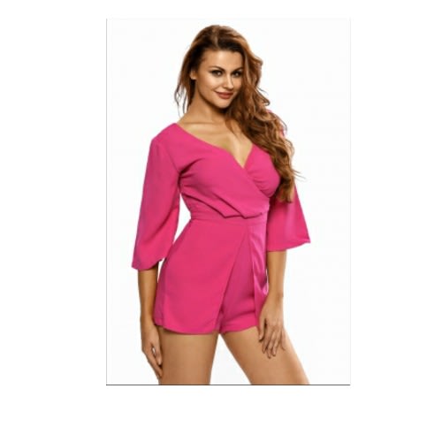 Emfed Rose Wrap Playsuit