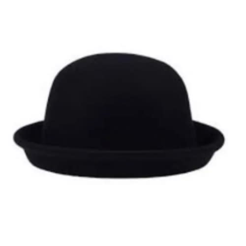 Fedora Unisex Bowler Hat Black