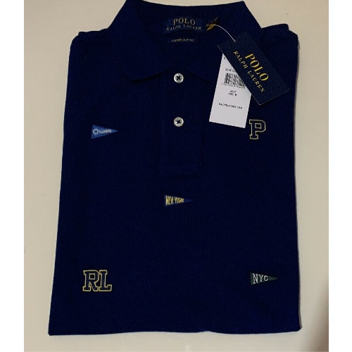 Custom Fit Multi-flag Polo Shirt