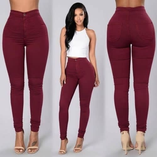 Denim Jean For Ladies - Ruby Red