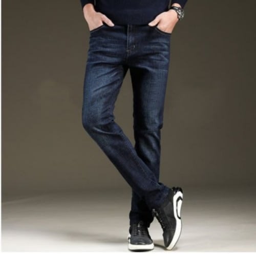 Stock Jeans For Men- Dark Blue