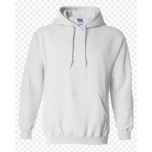 Men's Plain Hoodie Sweater - White