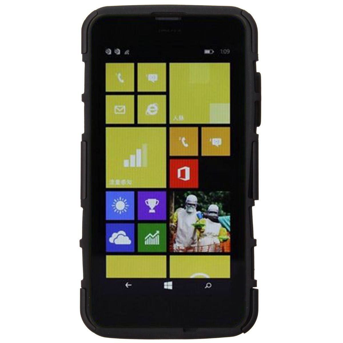 Heavy Duty Armor Slide Belt Cover Case Stand For Nokia Lumia 630 635