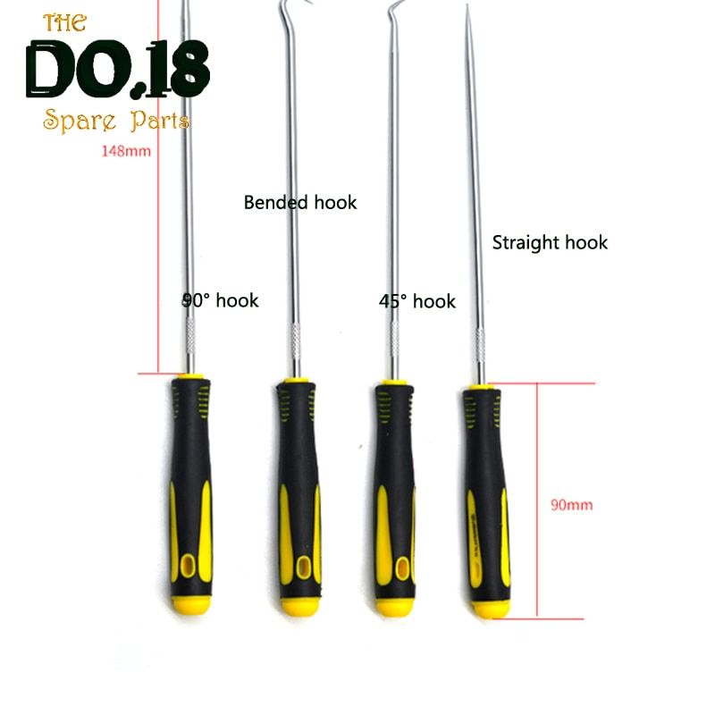 1set/4pcs Toner Powder Refill Reset Tool Kit Printer PhotoCopier Maintenance Screwdriver Tool Set Seal Hook