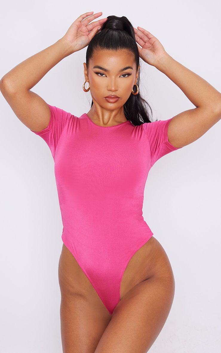 Short Sleeve Bodysuit - Pink