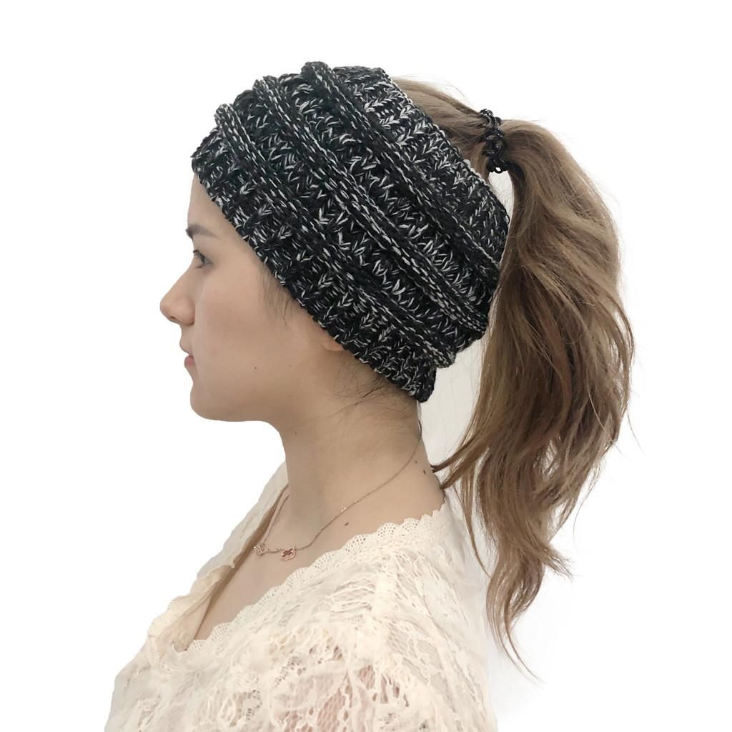 Cap  Knit Crochet Splice Outdoor Solid Headband Hats Women Holey Baseball Caps HaddoHat Beach Hut