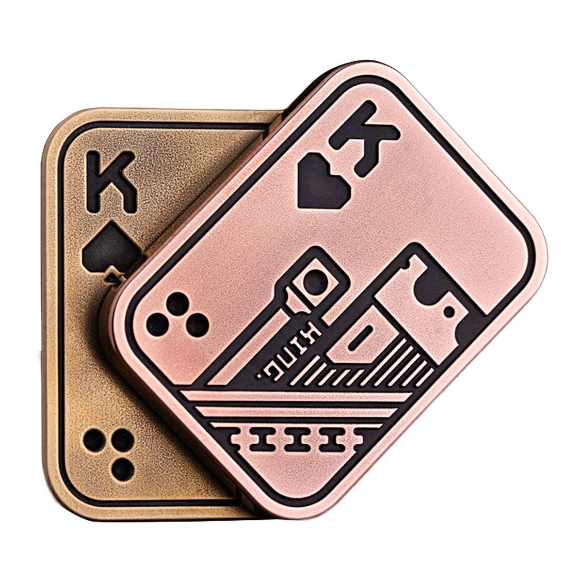 Magnetic Fidget Slider Fidget EDC Push Card Decompression Toy Red Bronze