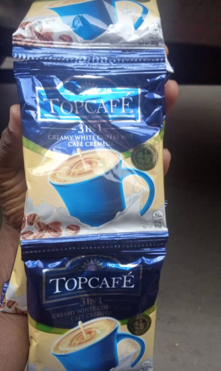 TopCafe  3-in-1 Creamy Coffee Mix Cafe ,10 Sachets