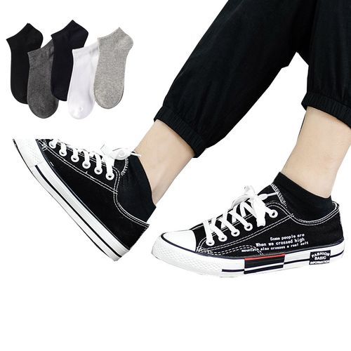 Men Cotton Boat Socks Casual Ankle Socks 5 Pairs