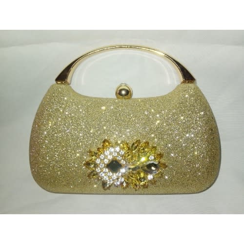 Goose Egg Shaped Luxury Hand Purse - Gold