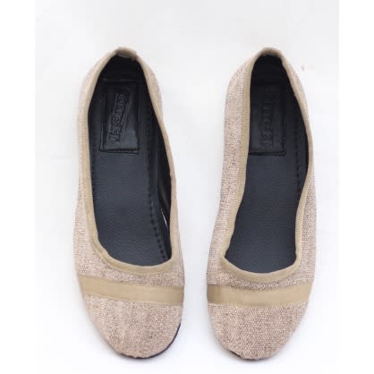 Cosmopolitan Denim Beige Flats