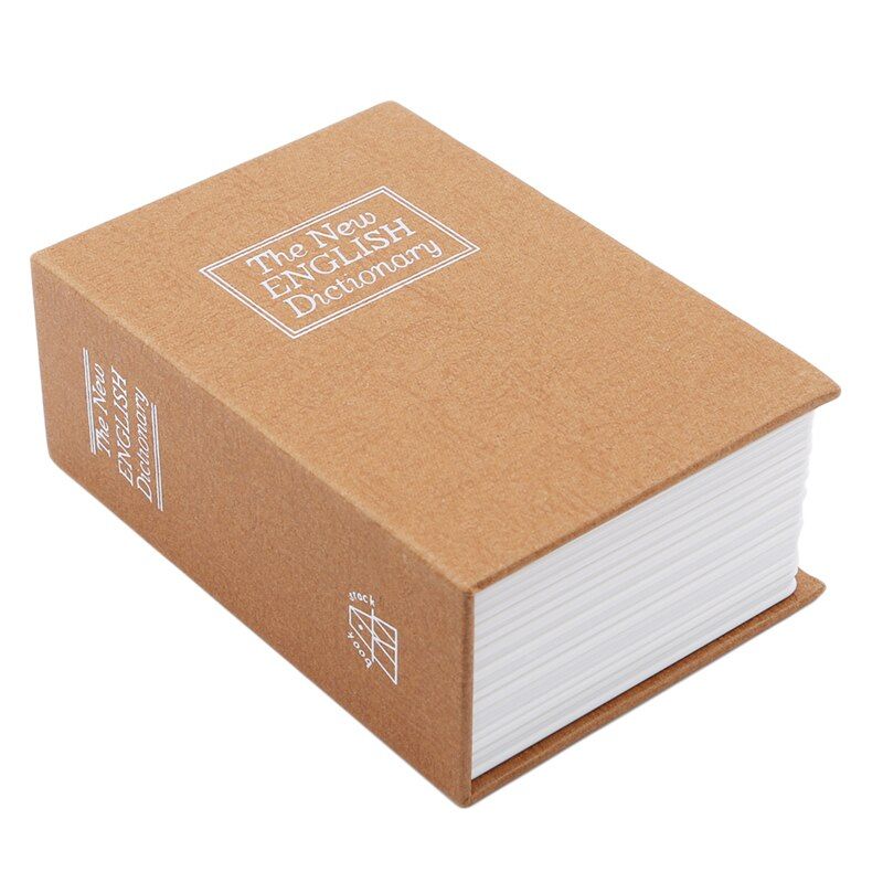 Dictionary Mini Safe Box Book Money Hidden Secret Security Safe Lock Cash Money Coin Storage Jewellery Key Locker For Kid Gifts