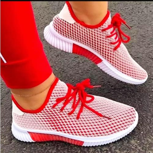 Ladies Sport Sneakers - Red