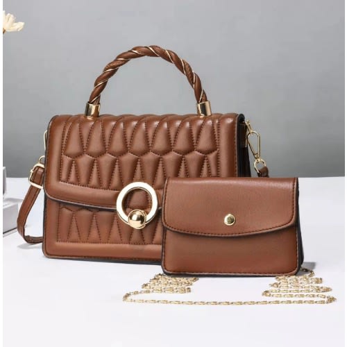 Ladies Portable Handbag - Brown