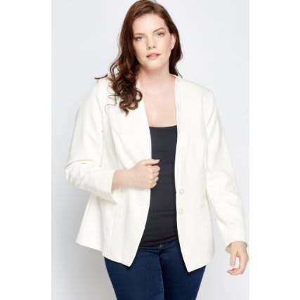 Fitted Blazer - Off White